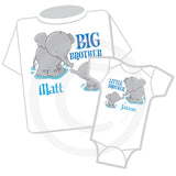 Matching Big Brother Little Brother Set with Elephants