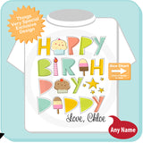 Happy Birthday Daddy shirt - Let your little girl wish Daddy a happy birthday 08072014a