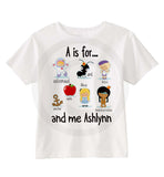 A is for Alphabet Shirt for Girls | 08142014l | ThingsVerySpecial