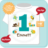 Bug Theme Birthday Shirt for Little Boys 09012014c