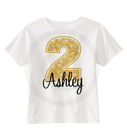 Golden Birthday Shirt for Girls