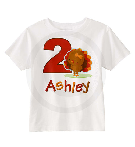 Thanksgiving Birthday Shirt for Girls | 11042013c | ThingsVerySpecial