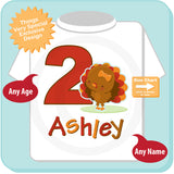 Thanksgiving Themed Birthday Shirt with Turkey | 11042013c