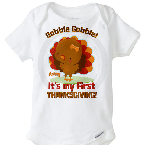 First Thanksgiving Onesie | 11112015d | ThingsVerySpecial