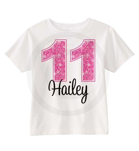 Birthday Shirt for 11 Year Old girl 11242014b