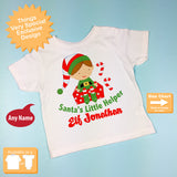 Boy's Christmas Elf Shirt for Christmas Outfit Personalized 11292010a