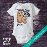 Personalized Peanut Big Brother T-Shirt or Onesie Bodysuit 12082011e