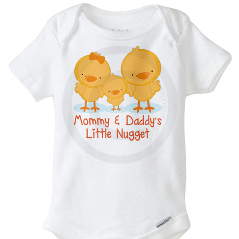 Mommy and Daddy's Little Chicken Nugget Onesie Bodysuit 12082015b ThingsVerySpecial