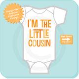 Little Cousin Onesie Bodysuit, Neutral Baby Onsie with the text I'm the Little Cousin - Little Cousin Gift 12102015a