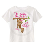 I'm going to be a big Sister Shirt with Cute Monkeys