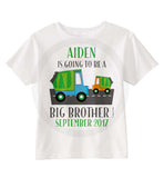 Big Brother Shirt - Garbage Truck Personalized shirt for Big Brother