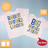 Biggest Brother and Big Brother, Personalized set of 2 12302013f