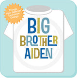 Big Brother Shirt, Announcement Shirt, Big Brother Gift, Big Brother, Boy's Shirt, Boys Clothing, 12172013b