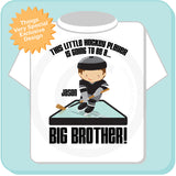 I'm Going To Be A Big Brother Hockey Player tee shirt, pregnancy announcement 04252012b