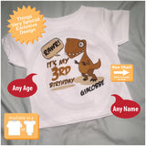 Dinosaur Birthday Shirt - Any Age 06302015b
